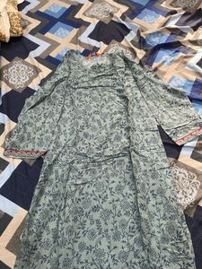 A Beautifull Rangriti Cotton Kurta