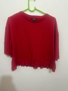 Set Of 4 Cotton Crop Tops
