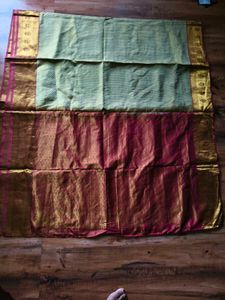 Pink & Gold pure kanchi pattu Saree(kanjivaram)