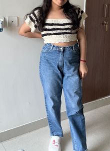 Kraus Blue High Waist Jeans
