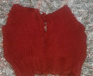 Beautiful Handmade Ladies Woollen Blouse Sweater
