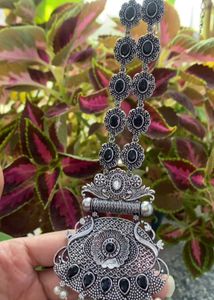 Oxidized Necklace And Earrings