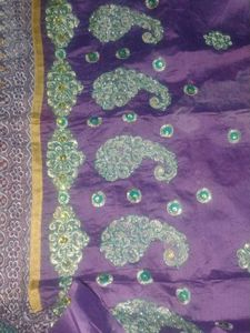 Pakistani Purple Dress Material