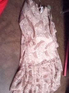 Summer Coplege Georgette Top Dress Women Girls