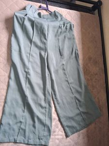 Olive Green High-Waisted Pants