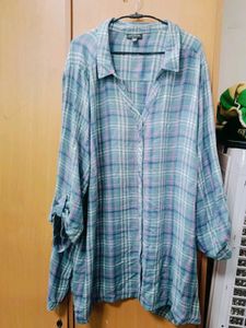 Over Size Checked Shirt