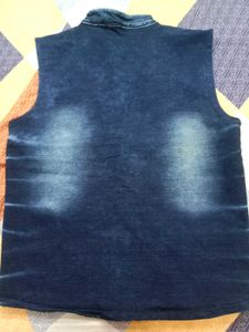 Denim Sleeveless Jacket
