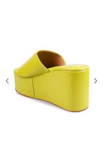 Line Green Platform Sandal