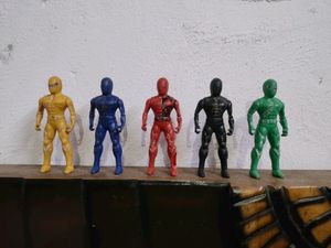 Vintage 1980s Musclebound Ninja Toy Figures Set of