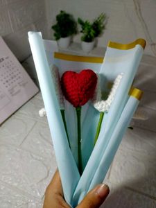 Crochet I ❤️ u Bouquet