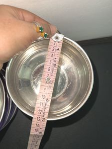 Purple serving Stainless Steel Bowls(Set)