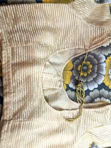 Black Shiffon Saree With Golden Border