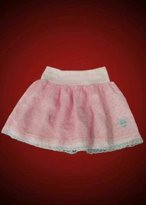 Dollette Lacey Pink Mini Skirt