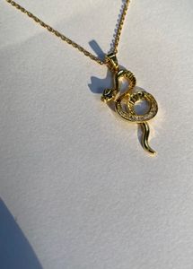 Anti Tarnish Stainless Steel Serpentine Necklace