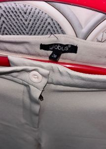 Beige Straight Leg Pants