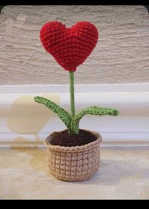 Crochet Heart Plant ☘️