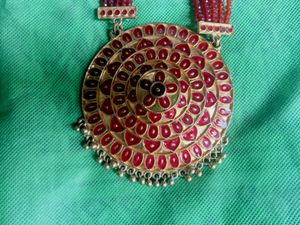 Traditional Red &amp; Gold Necklace.Unused