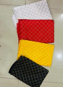 4 Psc Blouse Piece Material Fabrics 0.68 MTR Each