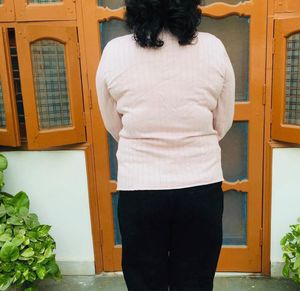 Pink ribbed top 💖