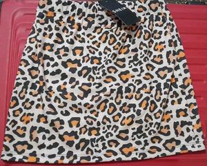 Leopard Print Mini Skirt