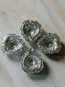 Silver Plated Decorative Diyas