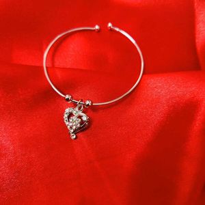 Heart Charm Bangle