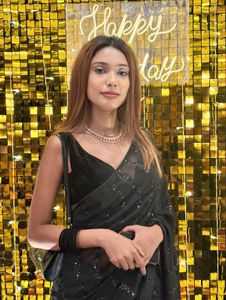 Elegant Black Saree