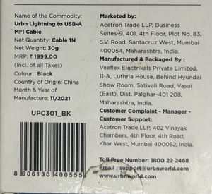 Apple Certified USB Cable(iPhone)