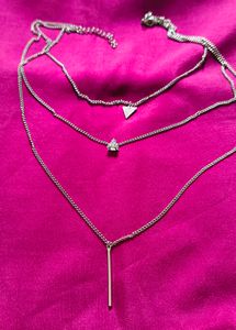 Silver 3 Layered Necklace🤍