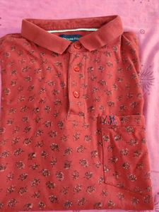 Red Colour Polo Tshirt L Size
