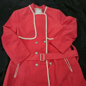 Stylish Red Trench Coat| korean