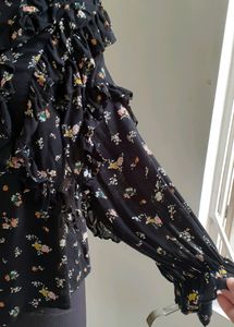 ZARA frill top