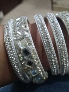 Silver Colour  Bangle Set