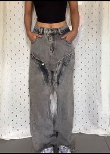 Gray Distressed Jeans