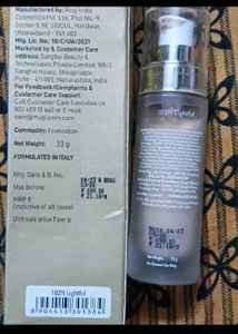 Faces Canada Makeup Fixer &amp; Myglamm Foundation