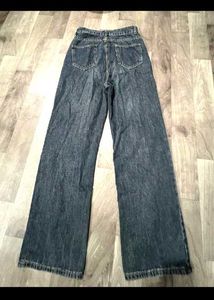 Wide Leg Dark Wash Denim Jeans