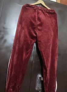 Burgundy Color Winter Lower/Pyjama For 30 Waist