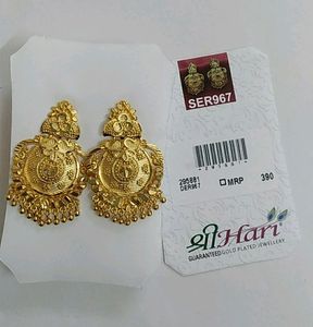 Earrings Shri Hari Gold Plated Jewellery