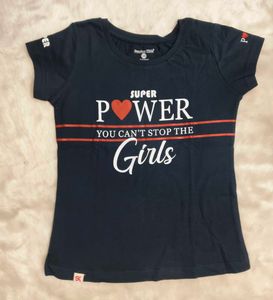 Girls Tee in Different Size And Print Price per pi
