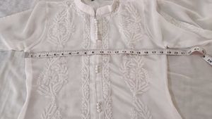 Elegant White Embroidered Top