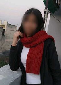 Red Knit Scarf