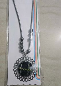 Black Pendant Necklace