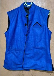 Blue Waistcoat /Nehru Jacket