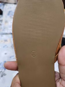Tan Buckle Slides