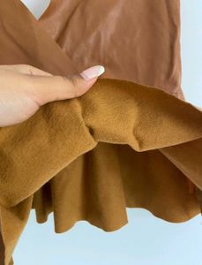 Brown Leather Top 🤎