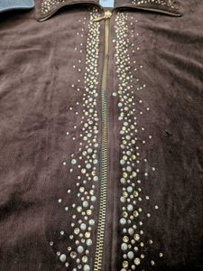 D&amp;D lifestyle Brown Embellished Jacket