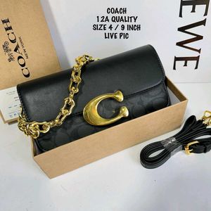 COACH IDOL 23 SIGNATURE SHOULDER SLING BAG WITH BO