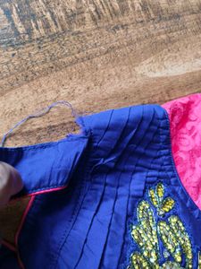 pink flare satin gown