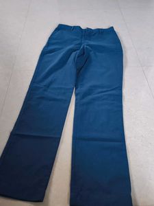 Blue Straight Fit Pants