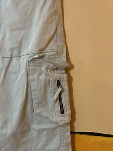 Boys Beige Cargo Pants